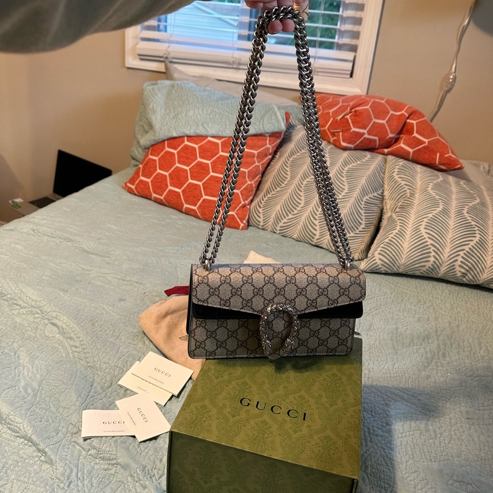 DIONYSUS RECTANGULAR BAG black suede - Picture 5 of 15